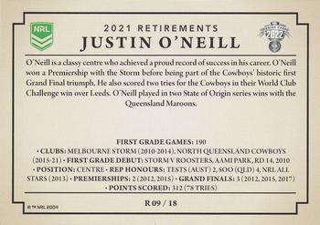 2022 NRL Traders - Retirements #R09 Justin O'Neill Back